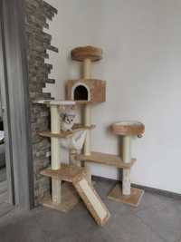 Игровой комплекс дерево для кота. Домик когтеточка драпак