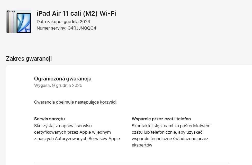 Tablet APPLE iPad Air 11" 6 gen.  256 GB Wi-Fi Gwarancja K&B Handel