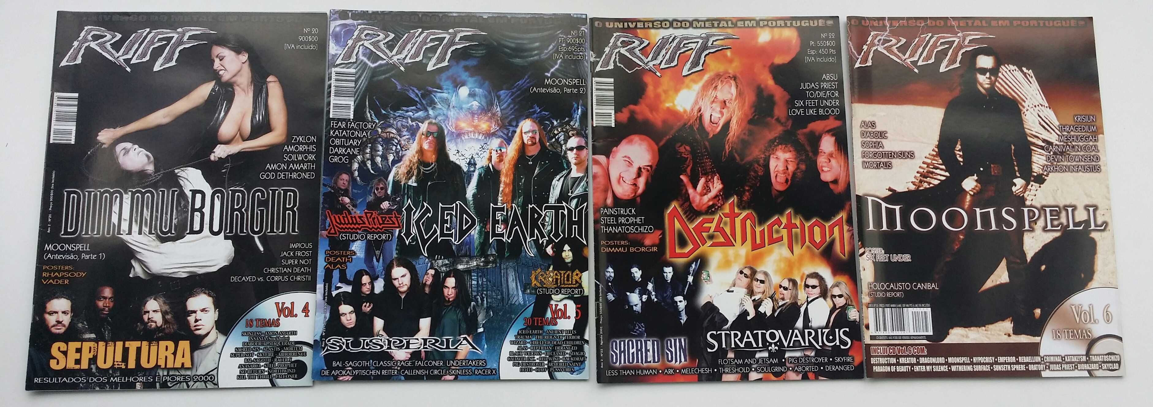 24 Revistas música anos 90 metal Riff