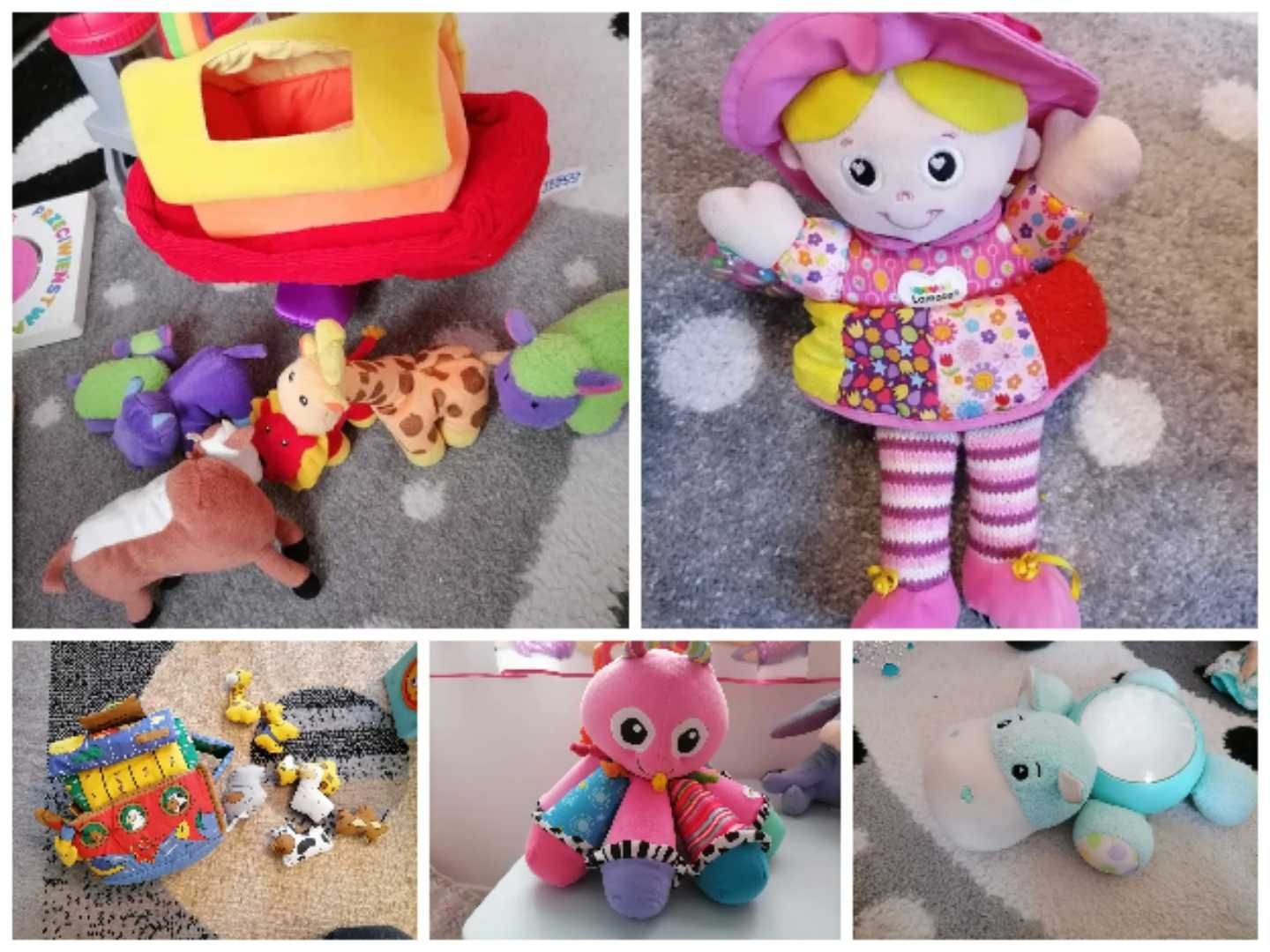 Zestaw pierwszych zabawek dla dziewczynki Lamazee, Fisher Price i inne