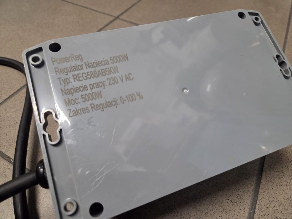 Regulator obrotów wentylatora mocy grzałki 230V 5KW panel