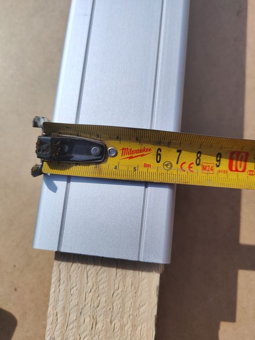 Słupek  ogrodzeniowy aluminiowy  70x70x2700mm. ANODOWANY, panelowy