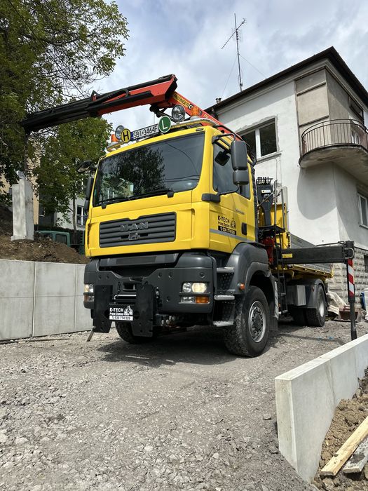 Transport wywrot HDS koparki uslugi