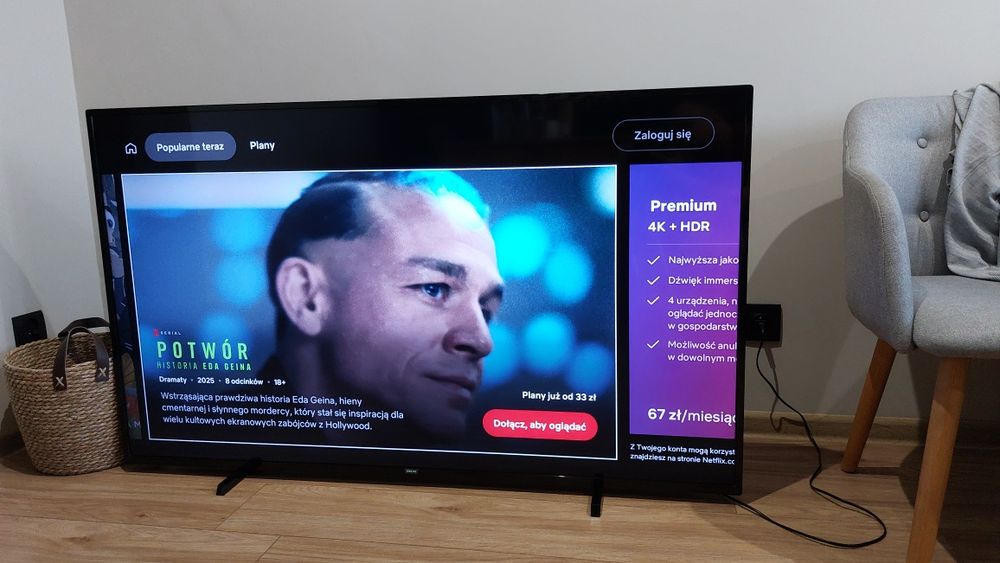 Telewizor Philips 58 cali LED 4K Smart tv dvbt2