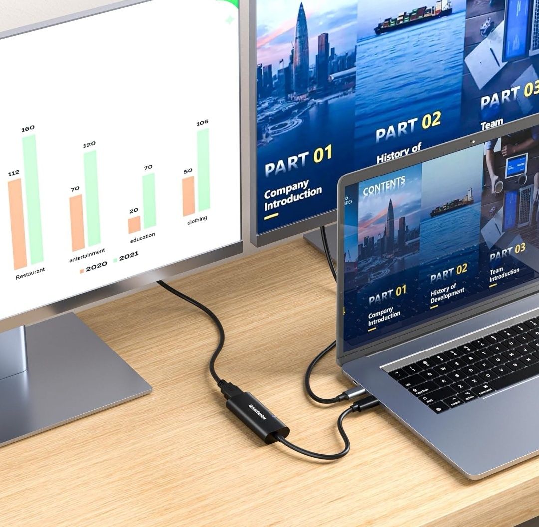 Konwerter wideo USB 3.0 na HDMI - zewnętrzna karta graficzna do komput