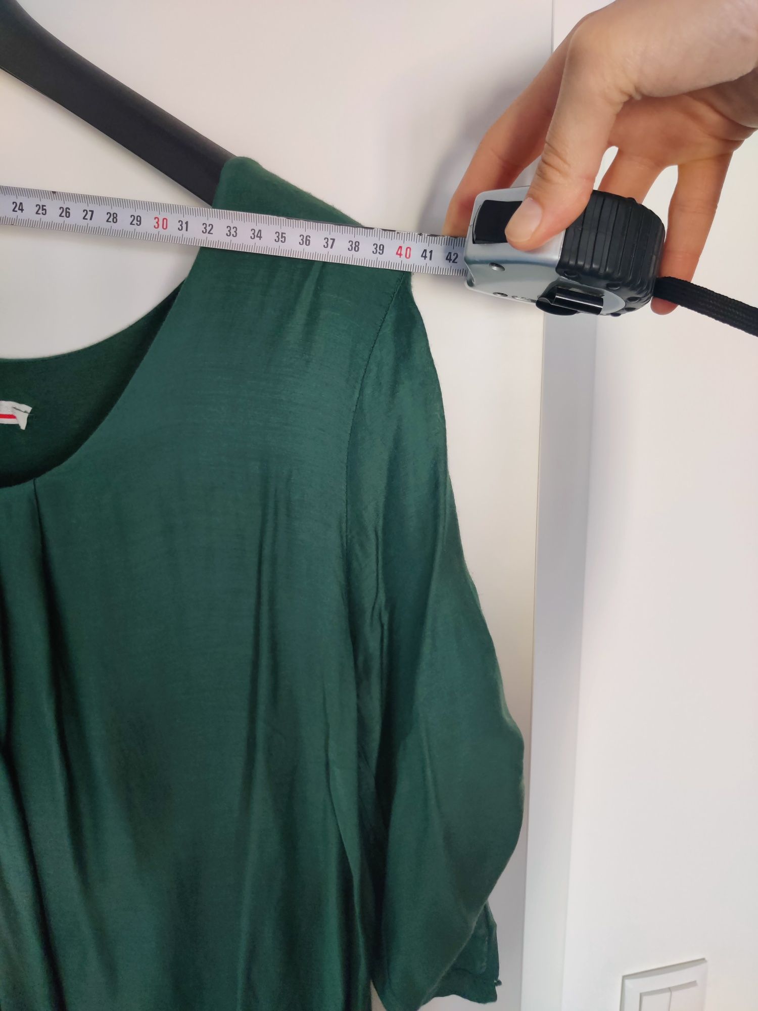 Túnica-blusa verde oversize