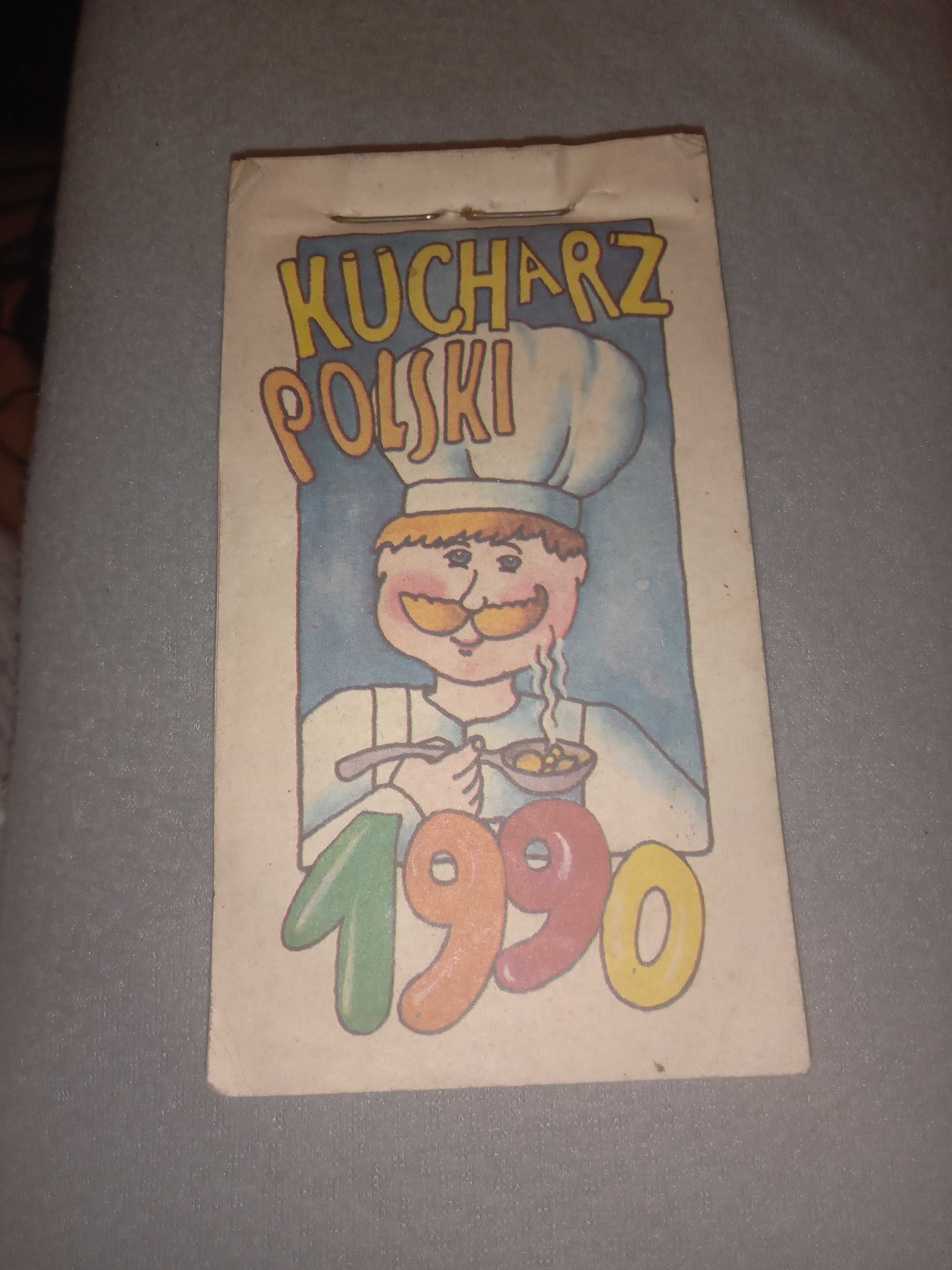 Kalendarz zdzierak Kucharz Polski 1990