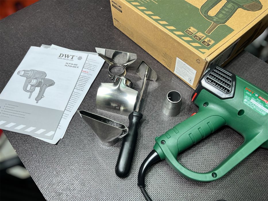 Строительный фен DWT HLP20-600 K - 2000 Вт Регулировка температуры