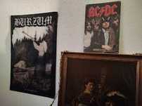 Bandeira Burzum Tecido 60 x 40 black Metal nova embalada AC/DC