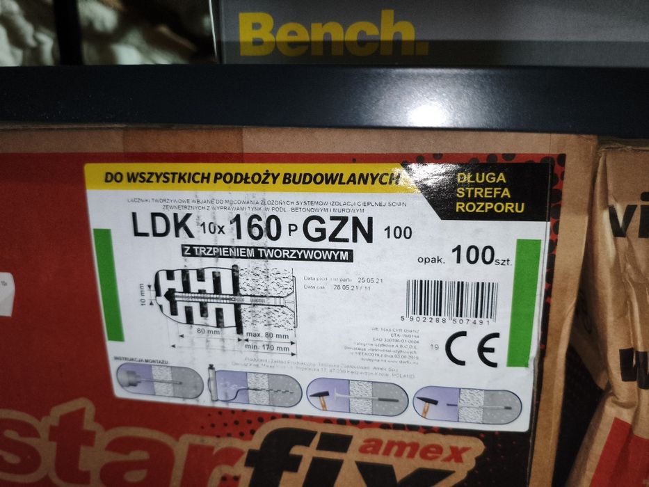 Kołki do styropianu Starfix LDK 160x10 GZN