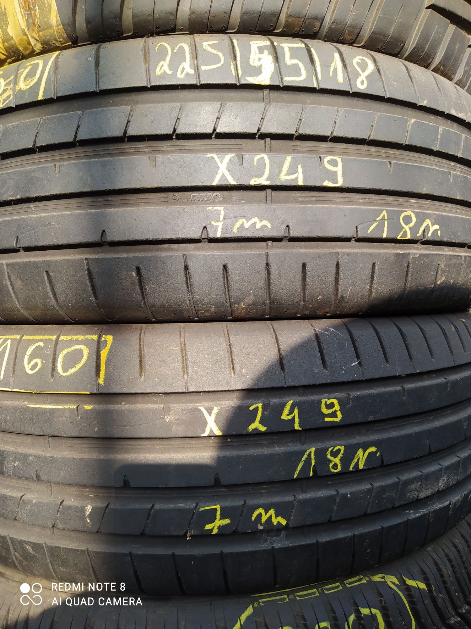 X249 225/55/18 sztuk 2 Dunlop