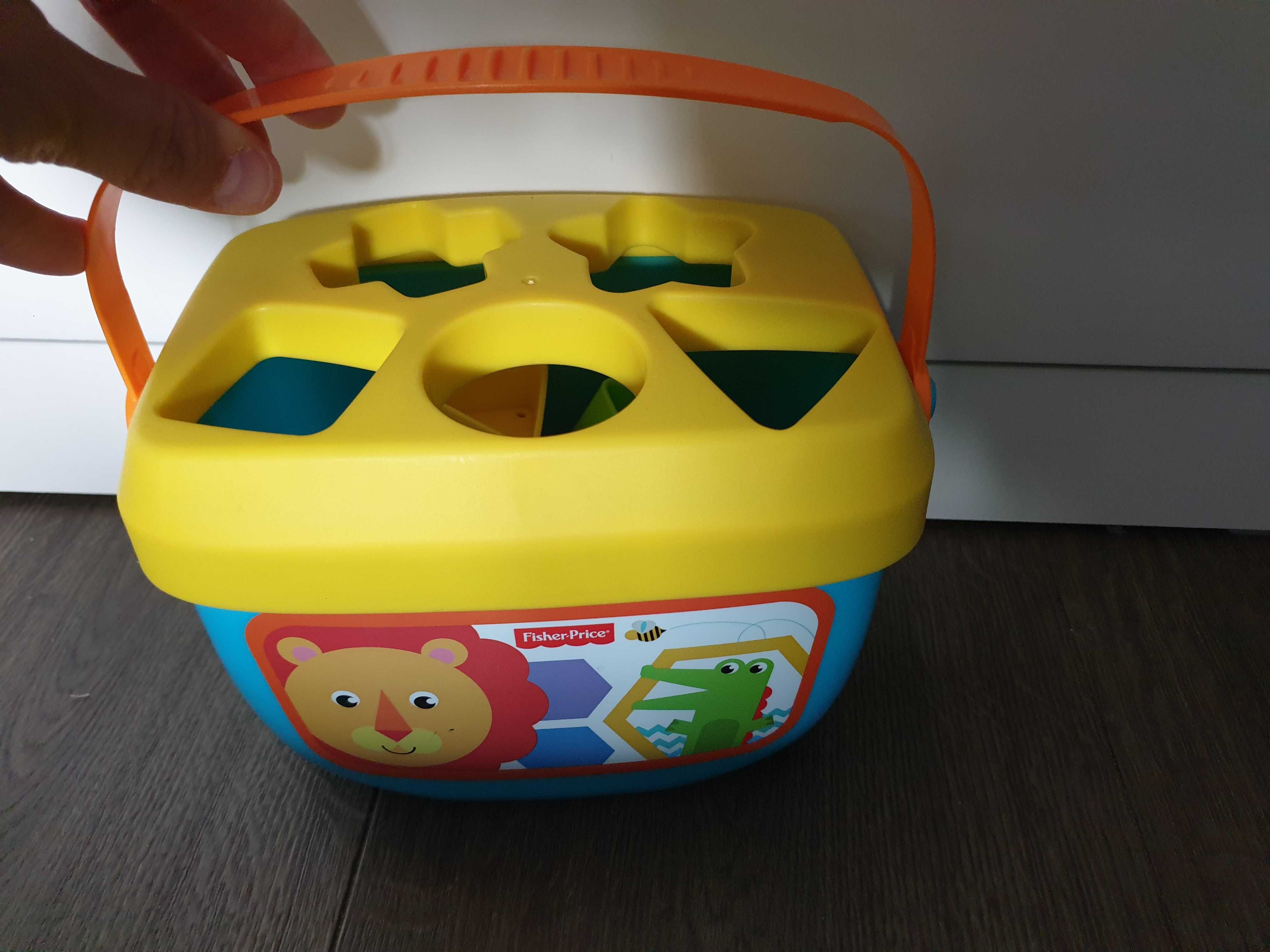 Sorter Fisher Price pierwsze klocki malucha w wiaderku