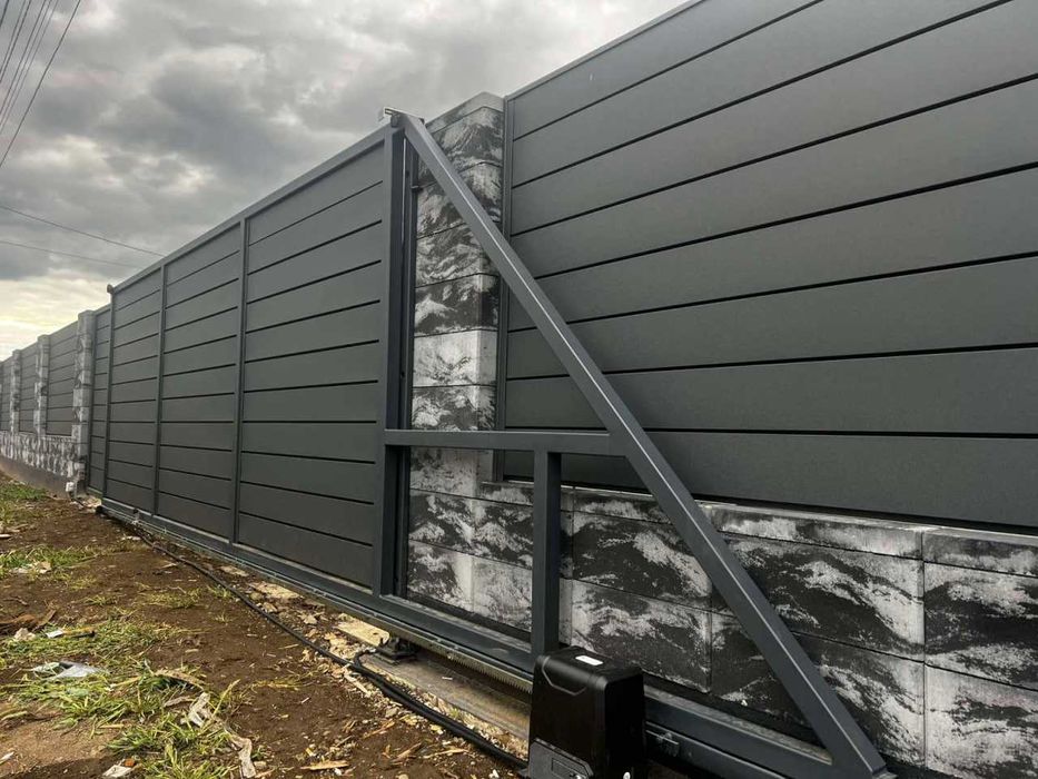 Паркан жалюзі, огорожа, ранчо, штахет, ромбо, металеві огорожі.