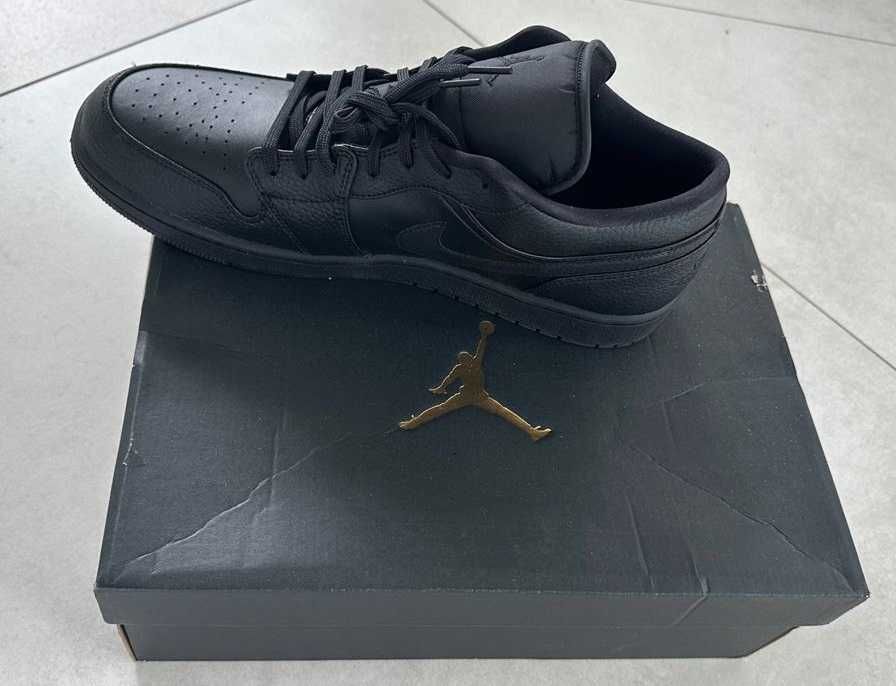 Nowe Air Jordan 1 Low Triple Black   r.49,5