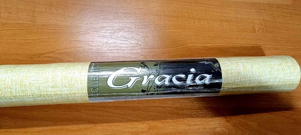 Шпалери бумажні жовті (ціна за 5 рулонів) Обои бумажные жёлтые