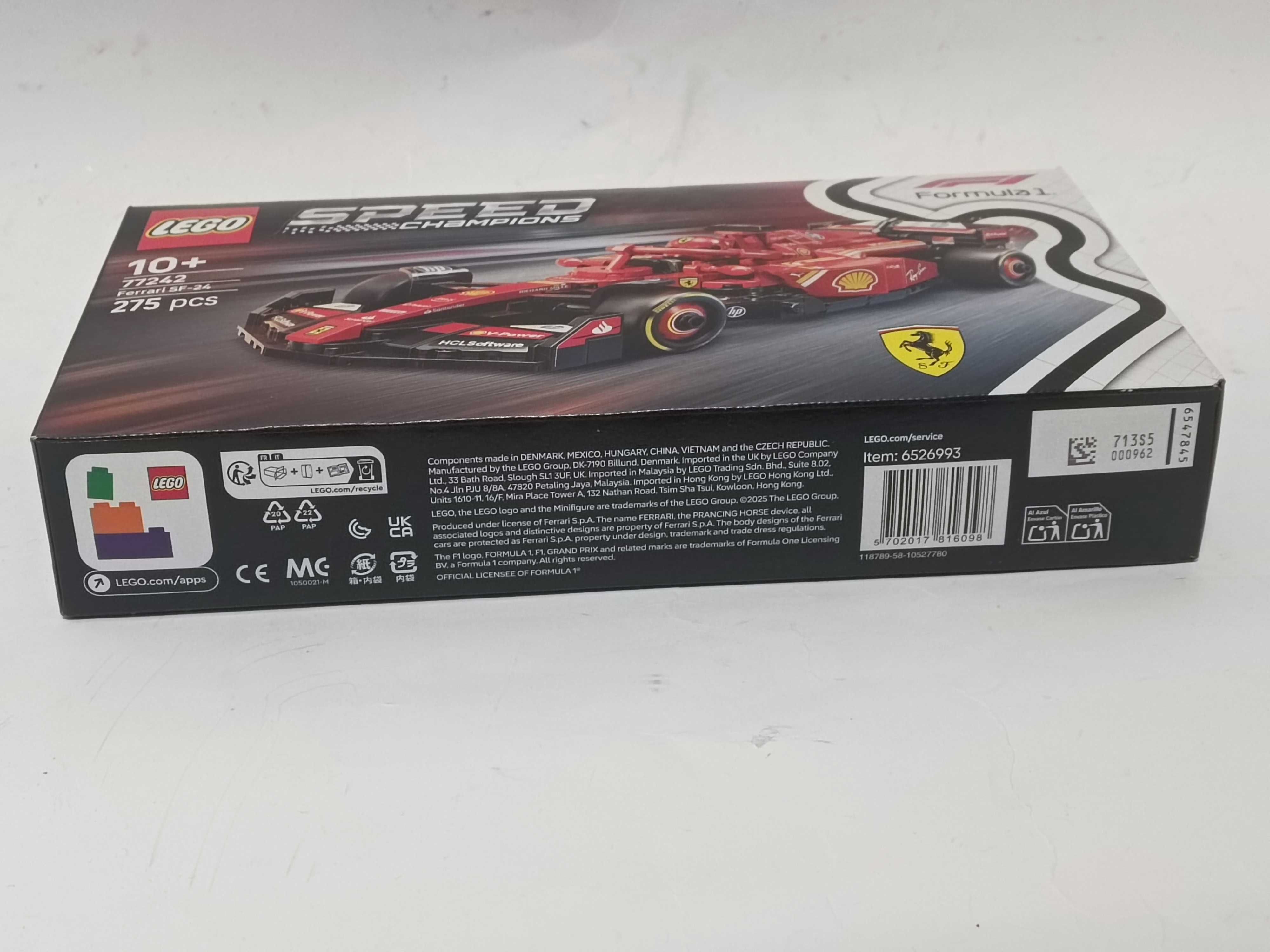 Lego Speed Champions Bolid F1 77242 Ferrari SF-24 Wyścigówka 498/06/25