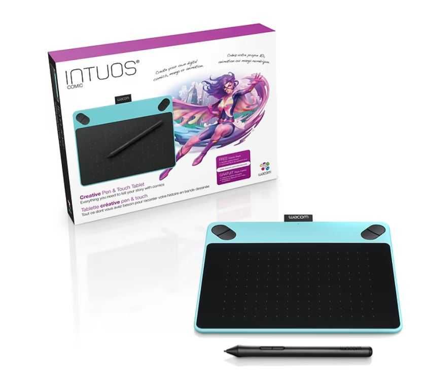 Графический планшет Wacom Intuos Comic Blue PT S