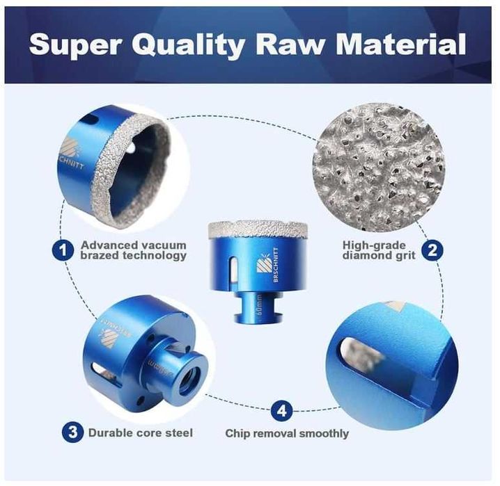 Otwornica diamentowa 60mm BRSCHNITT M14
