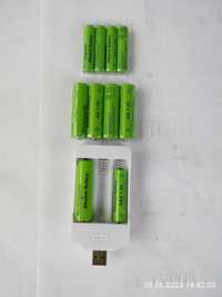 Аккумуляторные батареи тип аа / ааа + зарядное юсб