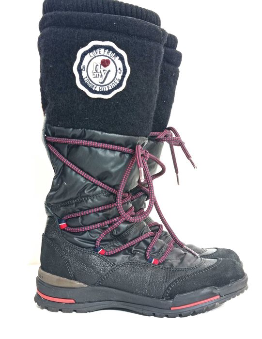 Tommy Hilfiger. Kozaczki śniegowce ocieplane dla dziewczynki r.31