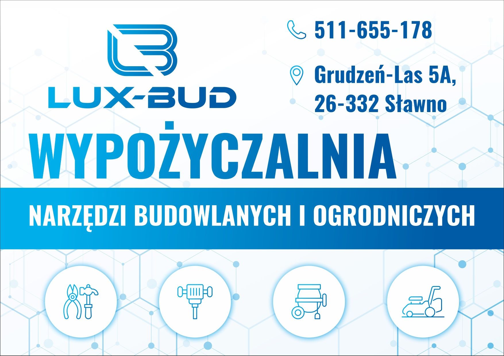 Wypożyczalnia narzędzi budowlanych i ogrodniczych