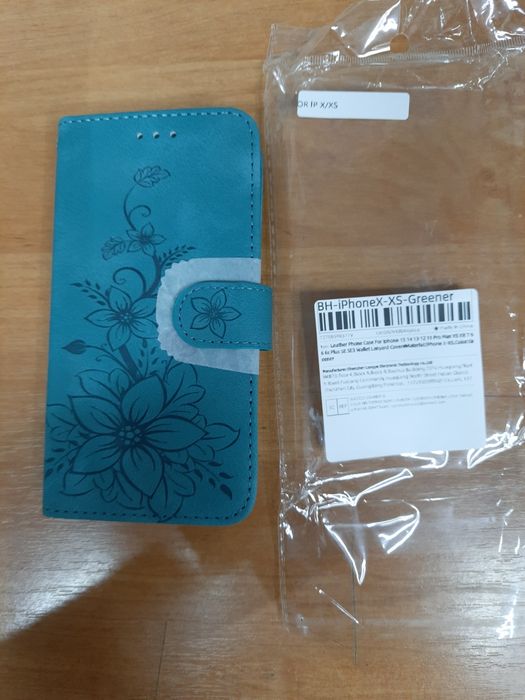 Кожаный телефон чехол-книжка для iPhone X