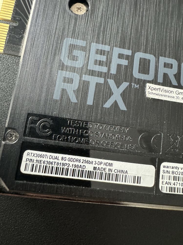 RTX 3060 Ti Palit Dual 8GB