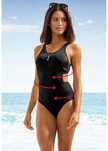 B.P.C Kostium kąpielowy monokini czarny ^44