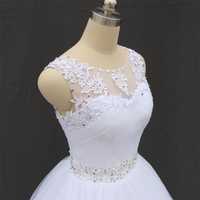 suknia ślubna princessa tiul koronka 46