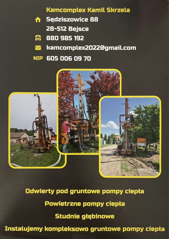 Studnie głębinowe, wiercenie studni ,wiercenie pod pompę ciepła