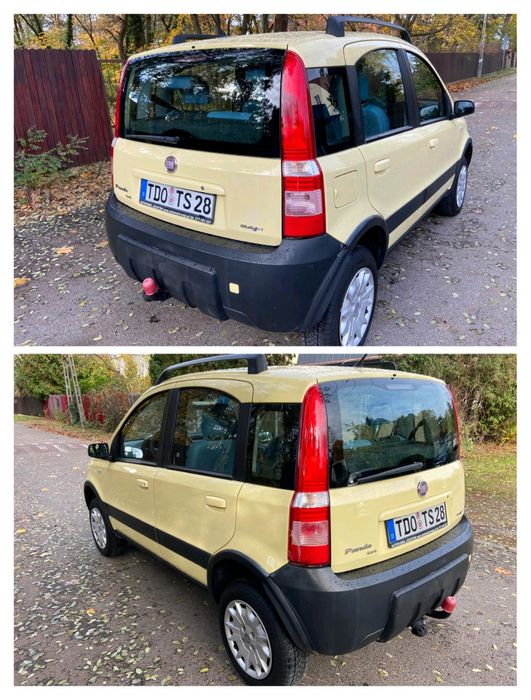 Fiat Panda 4x4 Klimatyzacja Hak 5-Drzwi Bez Korozji Świeży Serwis !