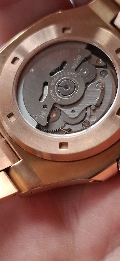 Zegarek SeikoMod Nautilus seiko Automatyczny złoty