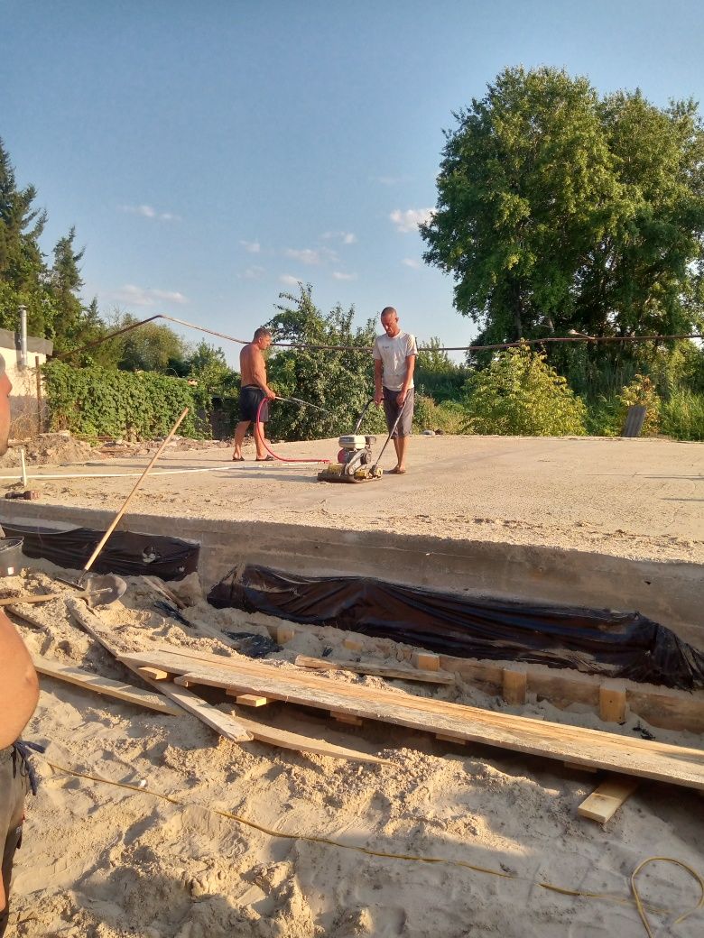 Бетонные работы, фундаменты, стяжки