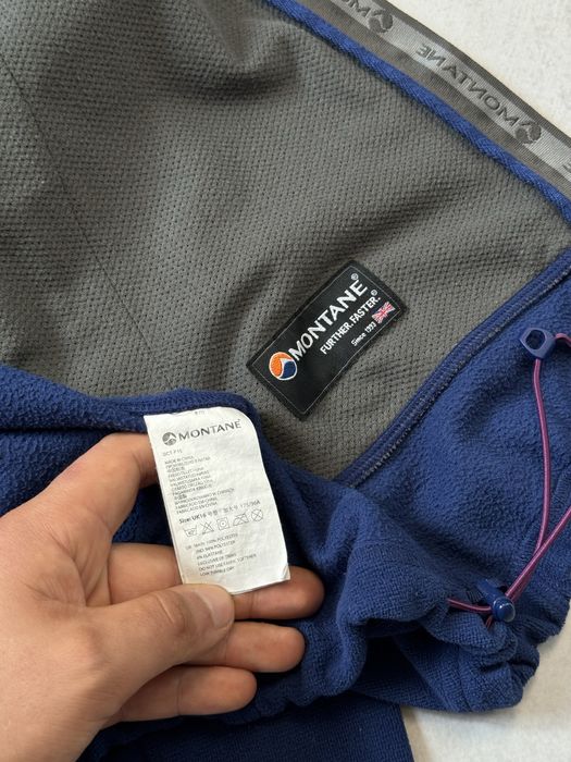 Флисовая зип кофта Montane Polartec женская на утяжках флиска оригинал