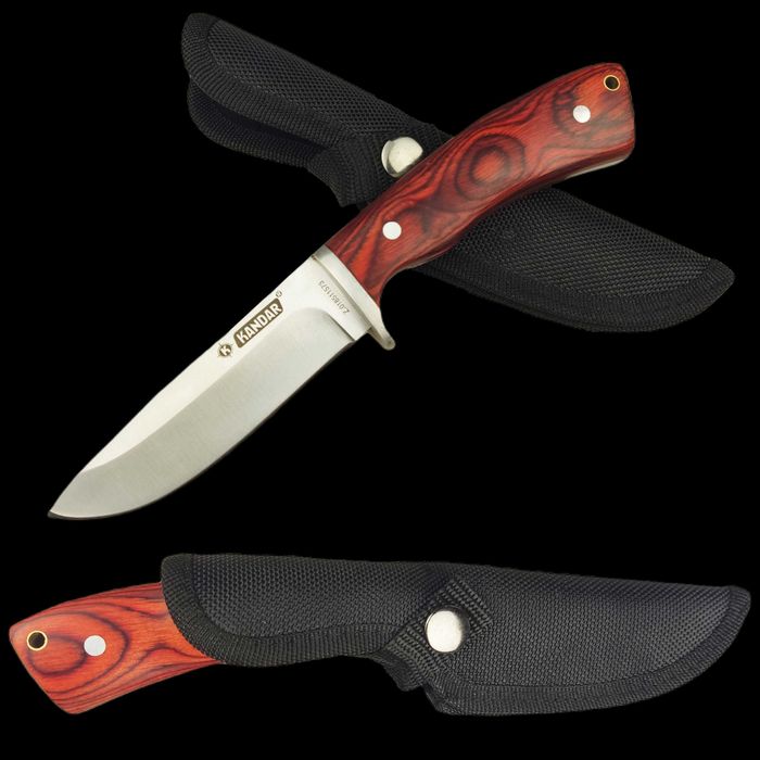 Nóż finka myśliwski KANDAR DREWNO Full TANG ND37b