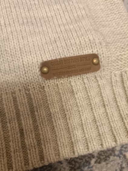 Sweter biały męski