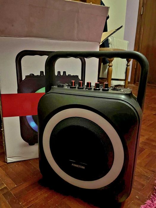 Coluna Bluetooth Fonestar BOX-35LED com Luzes LED