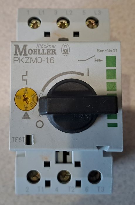 Автоматичний вимикач захисту двигуна Moeller PKZM0-1,6