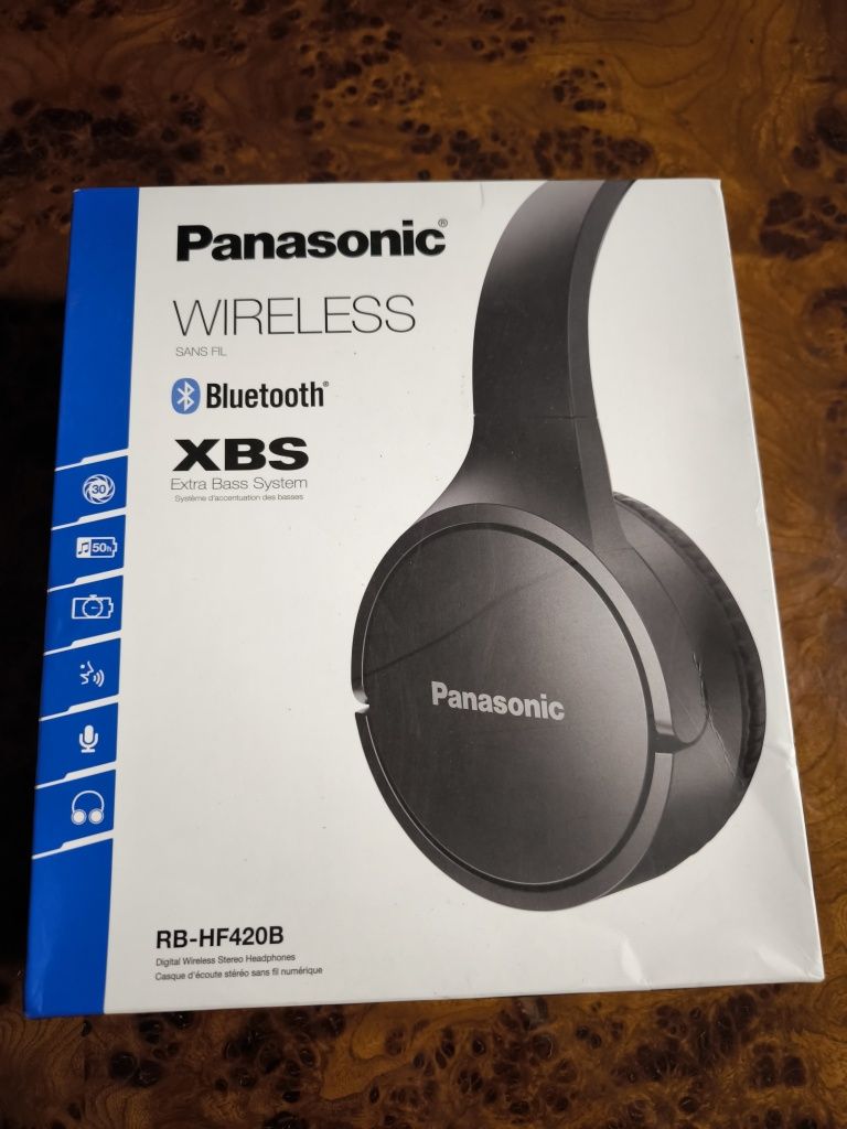 Słuchawki Bluetooth Panasonic RB-HF420B , Super Stan