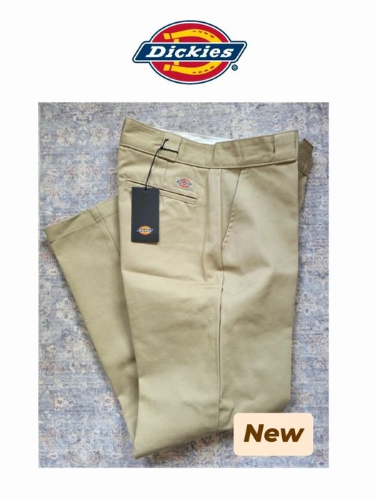 NOWE Dickies Phoenix Cropped męskie spodnie chinosy beżowe 29