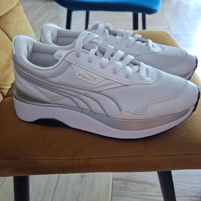 PUMA Cruise Rider r 41 Metaliczno-białe Buty sportowe damskie Jak nowe