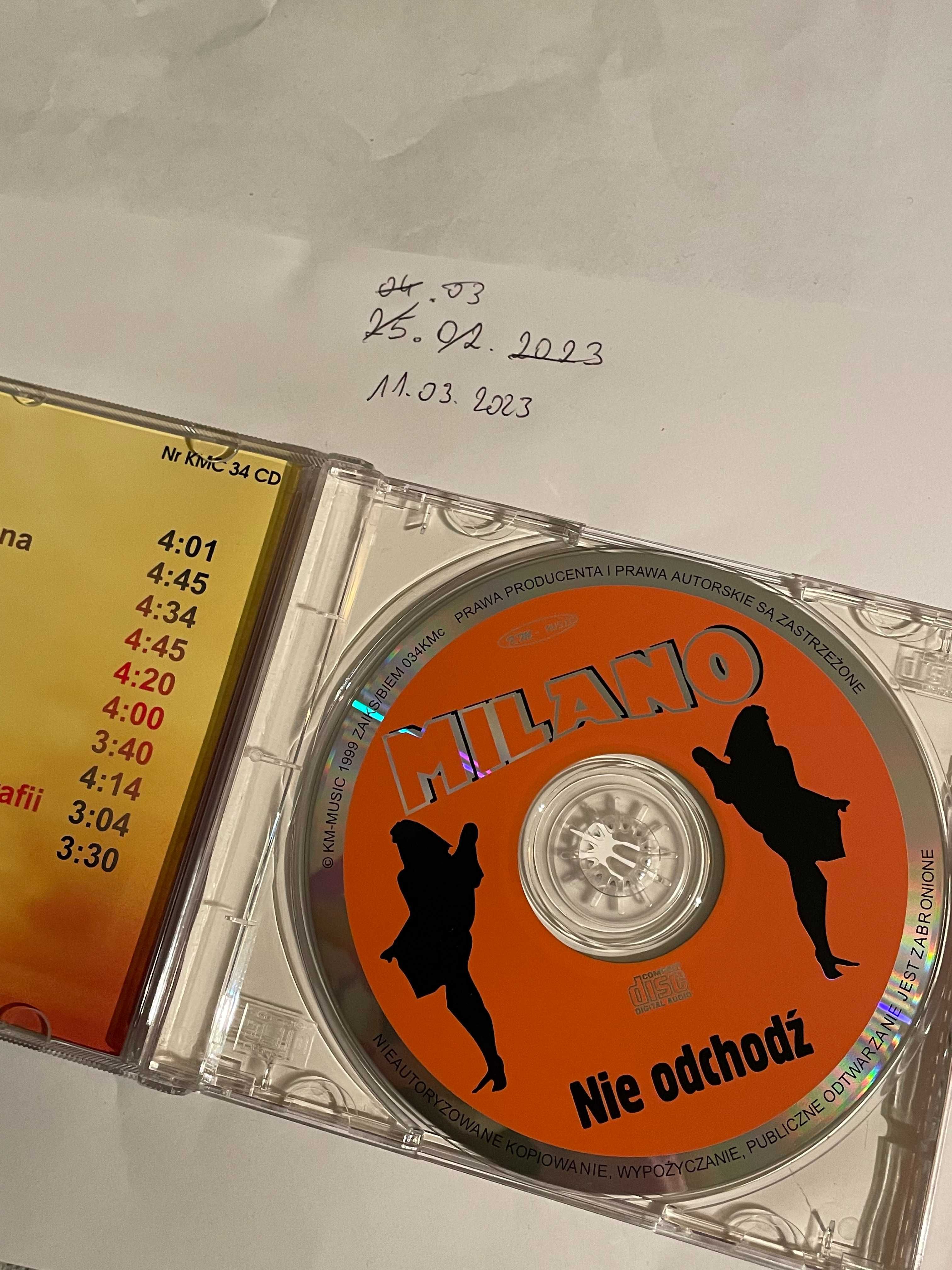 Milano - nie odchodź - CD - unikat - KM Music