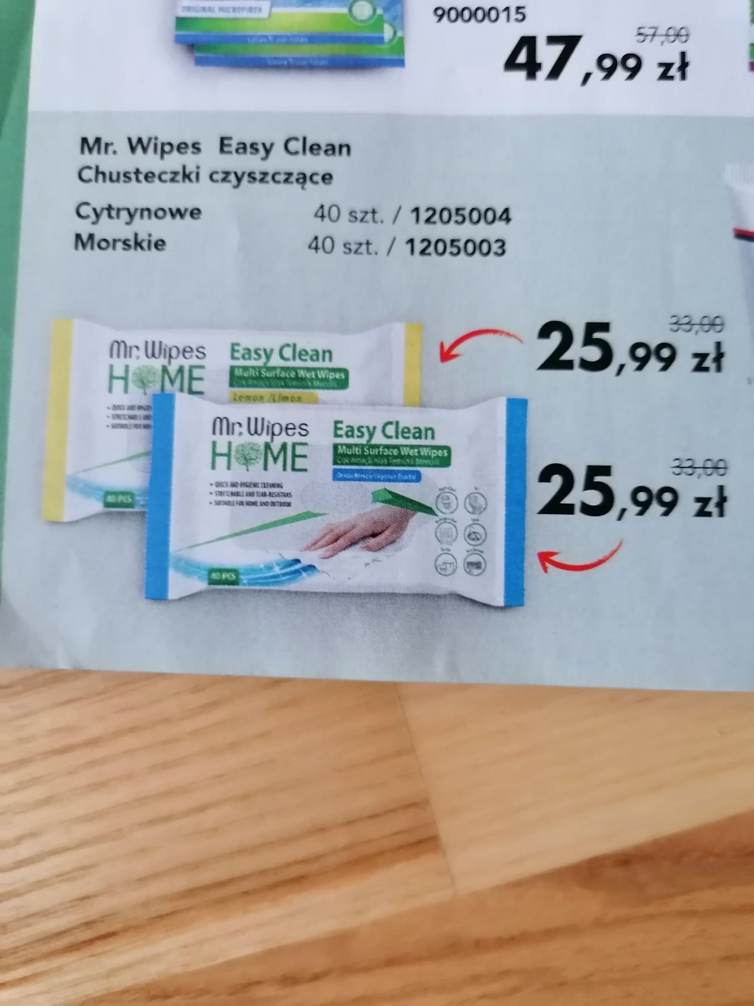 Chusteczki czyszczące easy clean