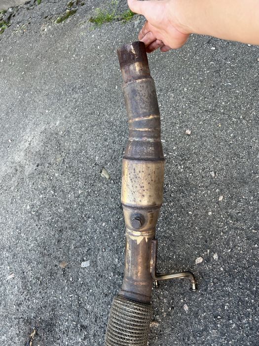 Даунпайп volkswagen gti r audi a3 2.0 1.8 со спорт катализатором