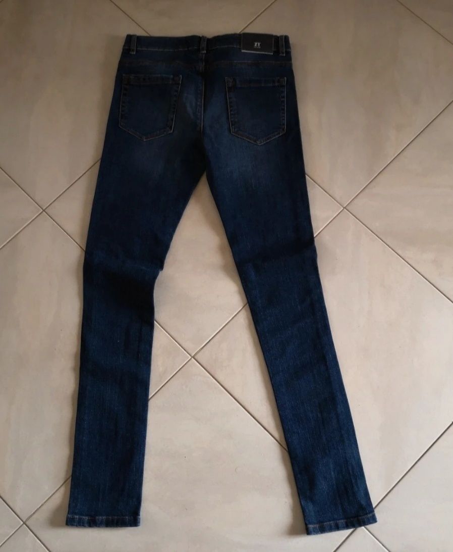 Calça ganga NOVA denim 13- 14 anos