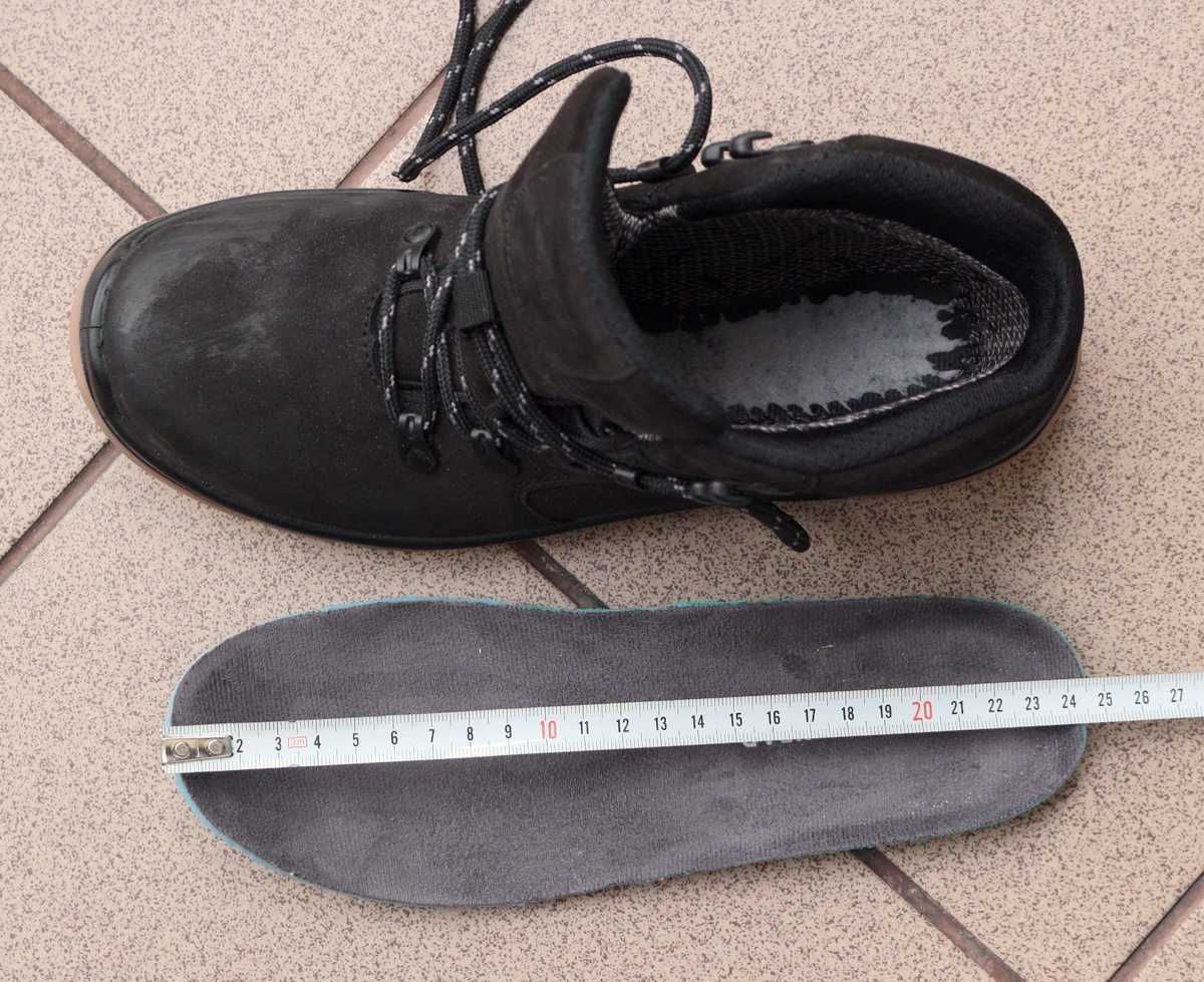 Skórzane buty zimowe z membraną damskie - 4F, raz ubrane