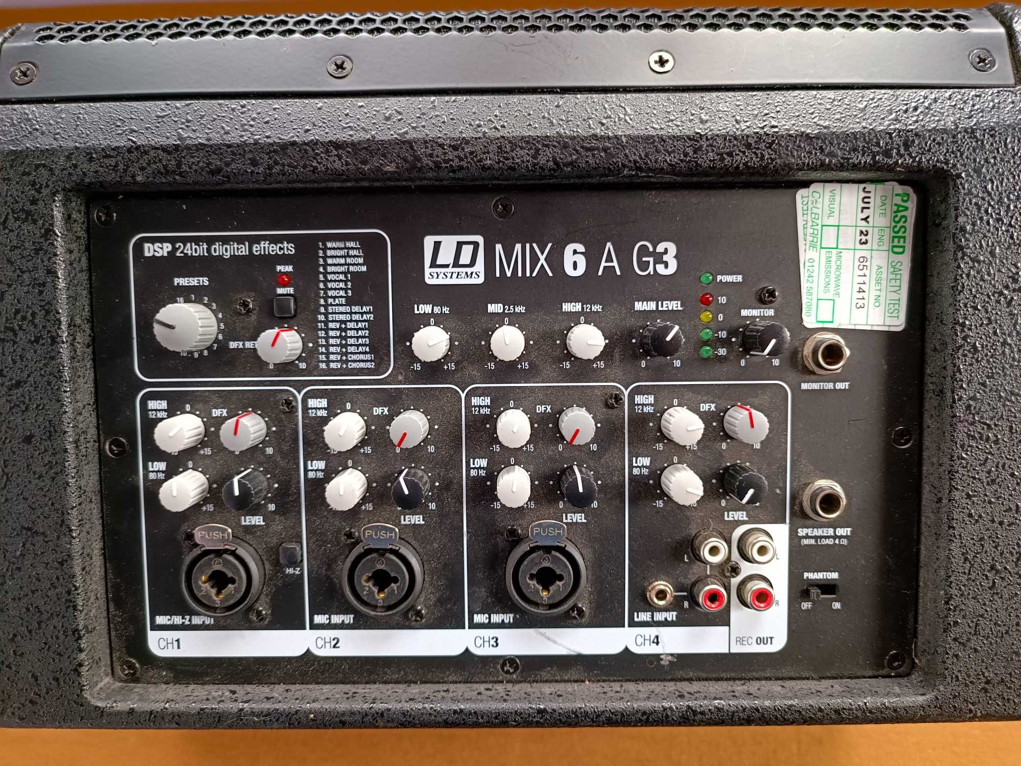 Комбо активна колонка з мікшером LD Systems Mix 6 A G3 2 x 70 watts