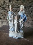 Biskwit figurka Święta Rodzina z porcelany biskwitowej