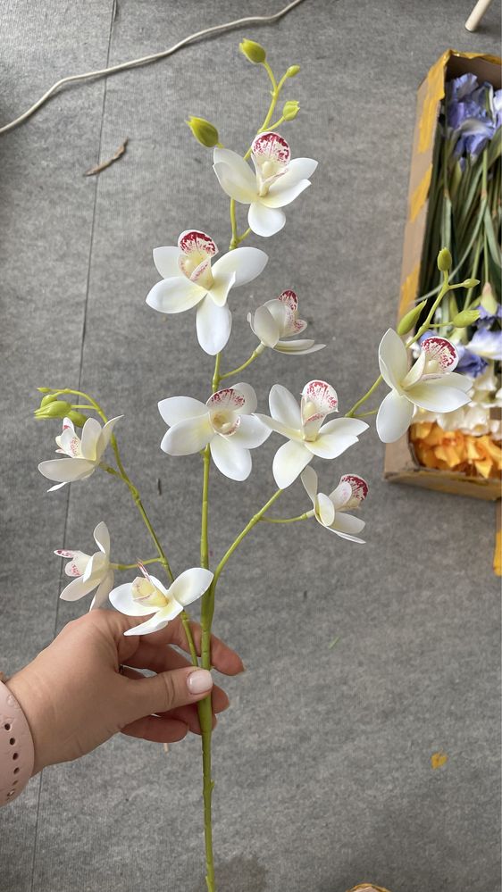 Орхідея , штучні квіти, декор, цветы