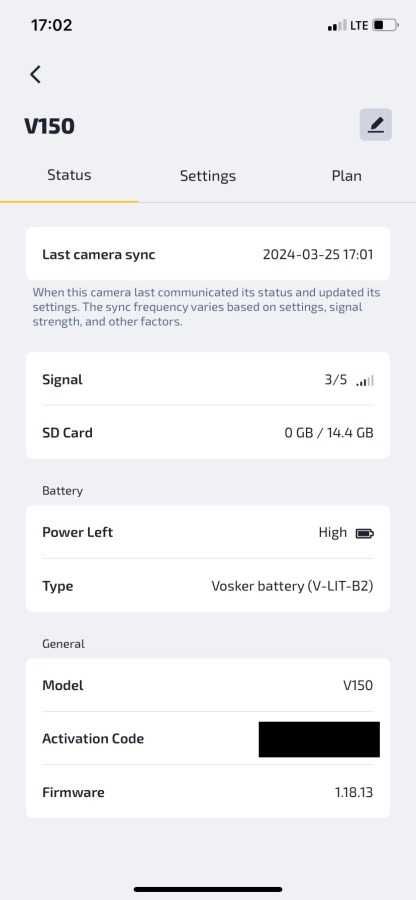 Vosker V150 LTE 4G Wireless Outdoor Solar kamera